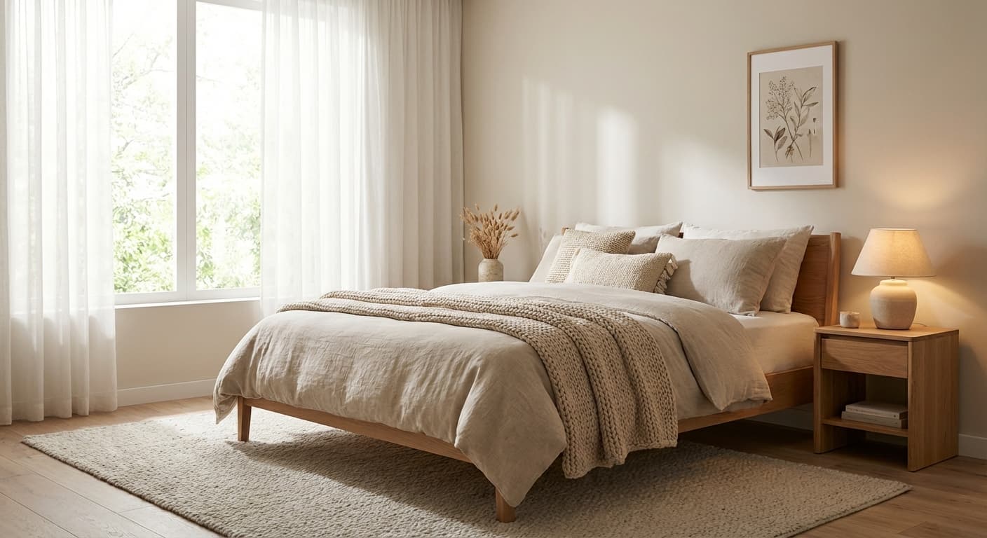 Virtuelles Home Staging Schlafzimmer Nachher – Beispiel