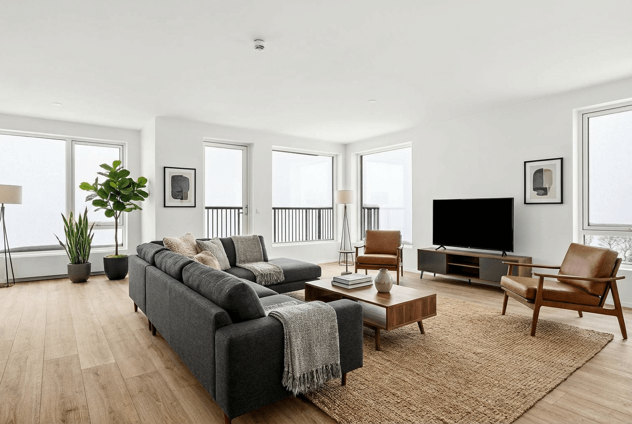 Nachher - Gestaged Raum